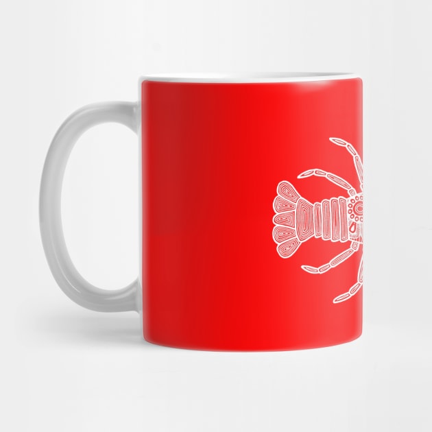 Lobster (red and white horizontal) by calenbundalas